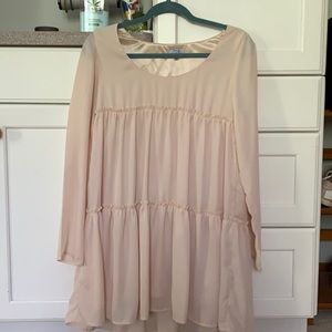 Babydoll blush colored dress